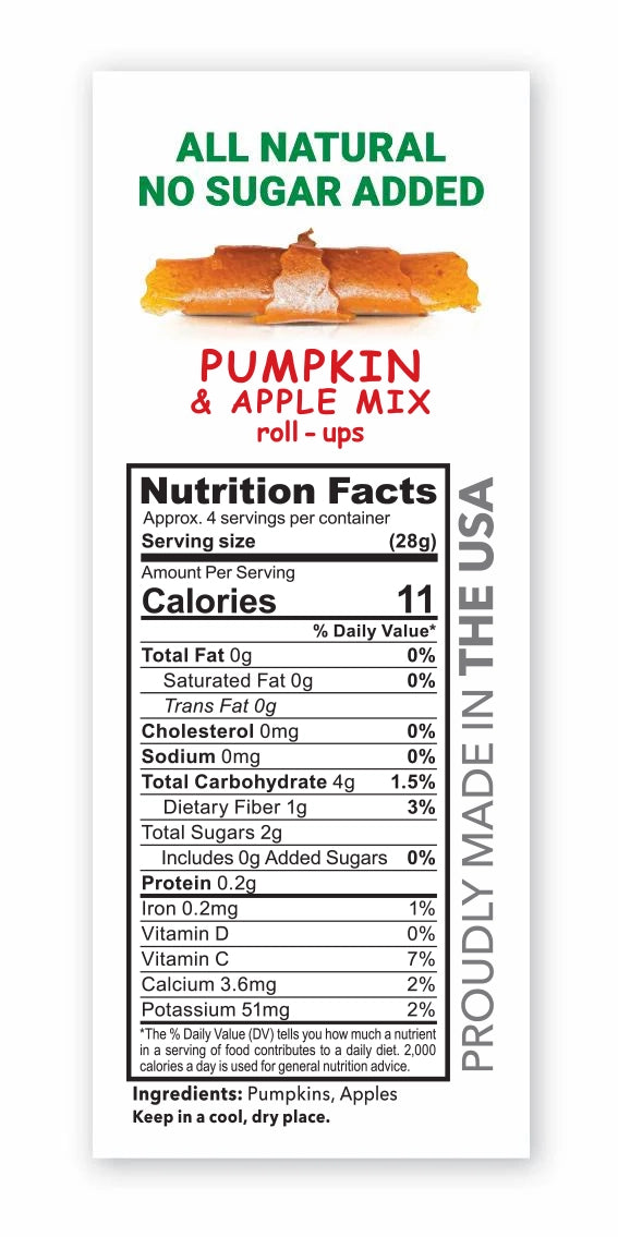 Pumpkin-Apple Fruit Roll-Ups